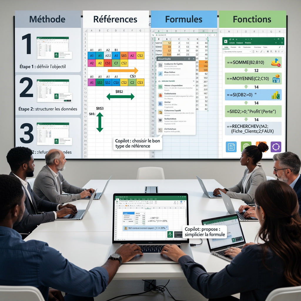 Analyse et outils de mesure des résultats de votre entreprise avec le logiciel Excel et l'intégration de l'IA Copilot - Performance - Pilotage Stratégique - efficacité - productivité + évaluation + formation + certification TOSA Excel