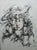 Dessin au stylo bille noir, Planeth