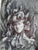 Dessin au stylo bille noir, Esprit de la nature